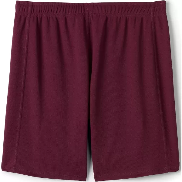 Lands End School Uniform Womens Mesh Gym ShortsBurgundy