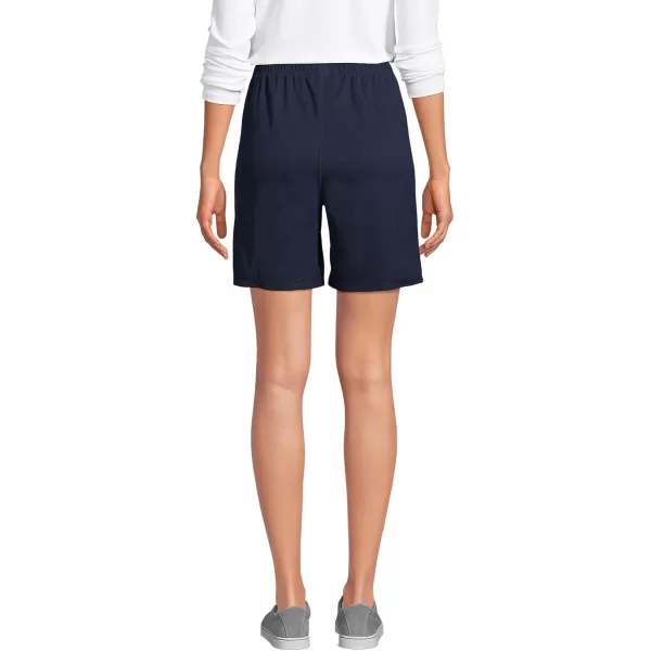 Lands End School Uniform Womens Mesh Gym ShortsClassic Navy