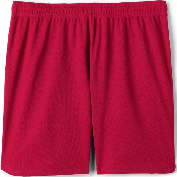 Lands End School Uniform Womens Mesh Gym ShortsRed