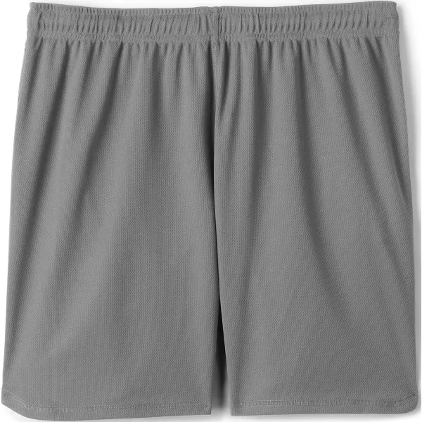 Lands End School Uniform Womens Mesh Gym ShortsStone Gray