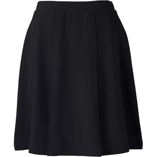 Lands End School Uniform Womens Ponte Pleat SkirtBlack