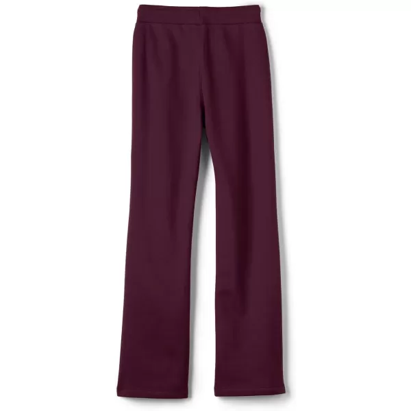 Lands End School Uniform Womens SweatpantsBurgundy