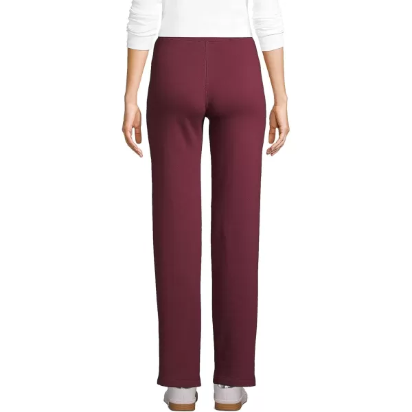 Lands End School Uniform Womens SweatpantsBurgundy