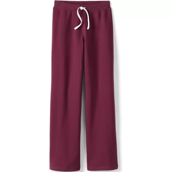 Lands End School Uniform Womens SweatpantsBurgundy