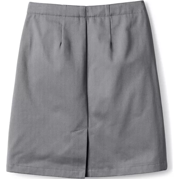 Lands End School Uniform Young Womens Blend Chino Skort Top of KneeArctic Gray