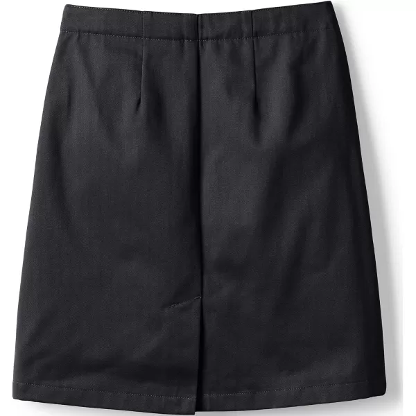 Lands End School Uniform Young Womens Blend Chino Skort Top of KneeBlack