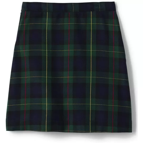 Lands End School Uniform Young Womens Plaid Aline Skirt Below The KneeHunterClassic Navy Plaid