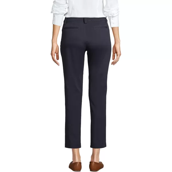 Lands End Womens Regular Mid Rise Chino Crop PantsClassic Navy