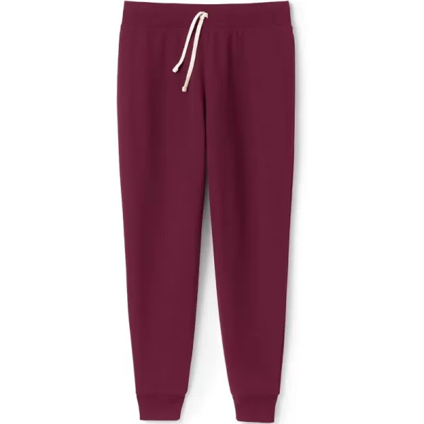 Lands End School Uniform Adult Jogger SweatpantsBurgundy