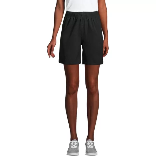 Lands End School Uniform Womens Mesh Gym ShortsBlack