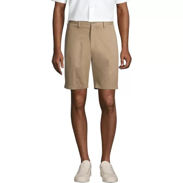 Lands End School Uniform Young Womens Plain Front Blend Chino ShortsKhaki