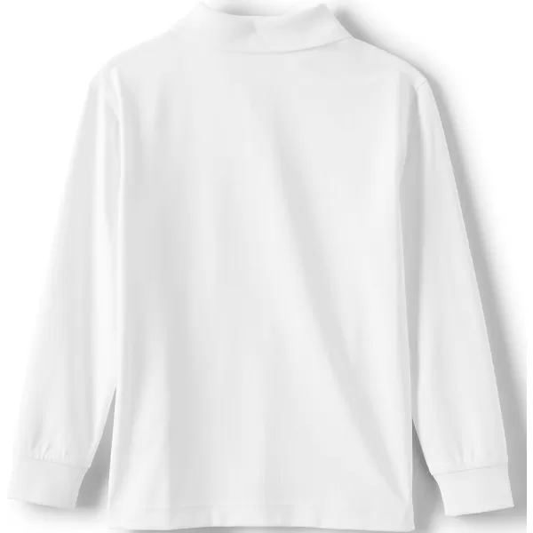 Lands End School Uniform Womens Long Sleeve Rapid Dry Polo ShirtWhite