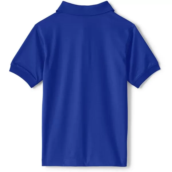 Lands End School Uniform Young Womens Short Sleeve Rapid Dry Polo ShirtCobalt