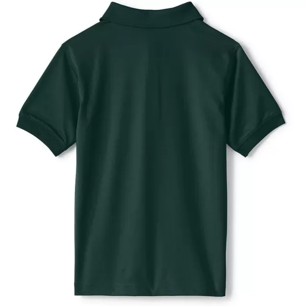 Lands End School Uniform Young Womens Short Sleeve Rapid Dry Polo ShirtEvergreen