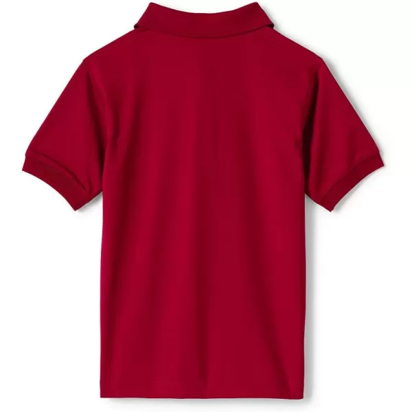 Lands End School Uniform Young Womens Short Sleeve Rapid Dry Polo ShirtRed