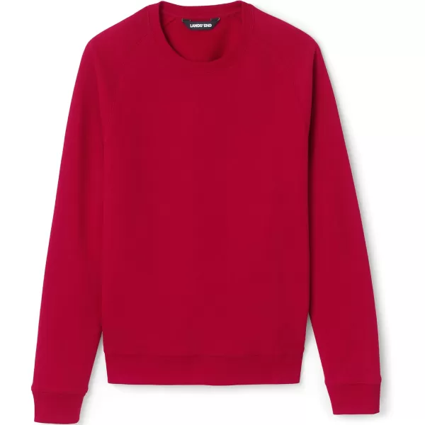 Lands End School Uniform Adult Long Sleeve Crewneck SweatshirtRed