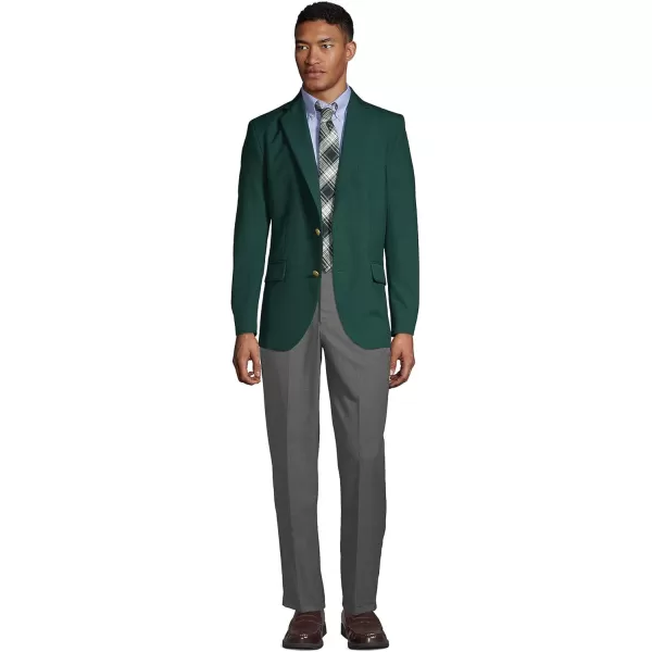 Lands End School Uniform Mens Hopsack BlazerEvergreen