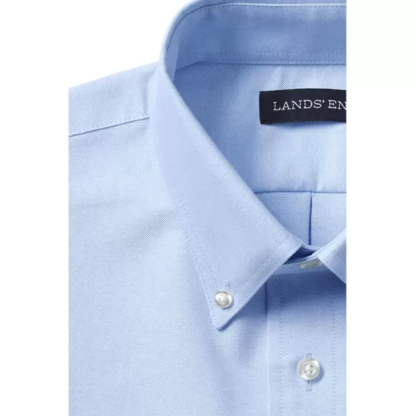 Lands End School Uniform Mens Long Sleeve Oxford Dress ShirtBlue