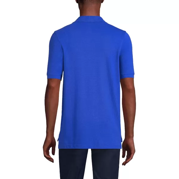 Lands End School Uniform Young Mens Short Sleeve Mesh Polo ShirtCobalt