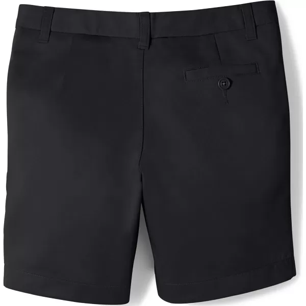 Lands End Girls Plain Front Blend Chino ShortsBlack