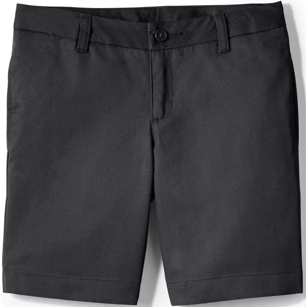 Lands End Girls Plain Front Blend Chino ShortsBlack