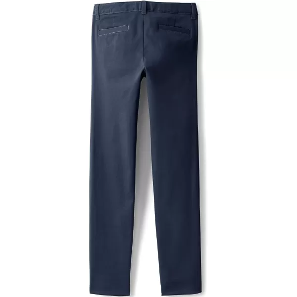 Lands End Girls Slim Fit Stretch Chino PantsClassic Navy