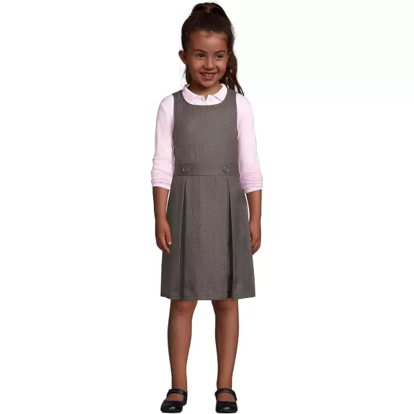 Lands End Girls Uniform Solid JumperGray