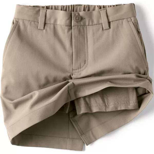 Lands End School Uniform Girls Active Chino Skort Top of The KneeKhaki