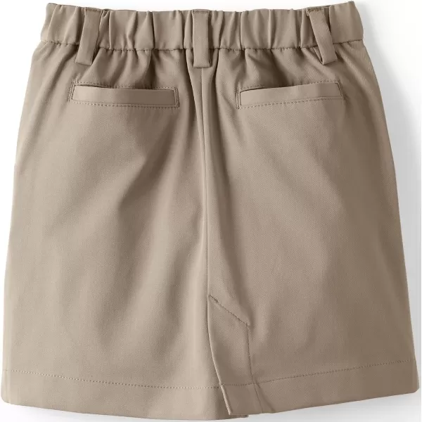 Lands End School Uniform Girls Active Chino Skort Top of The KneeKhaki