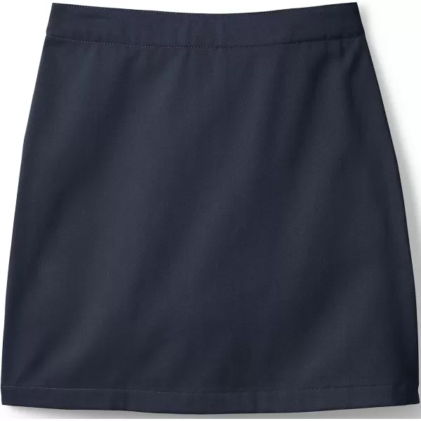 Lands End School Uniform Girls Blend Chino Skort Above KneeClassic Navy