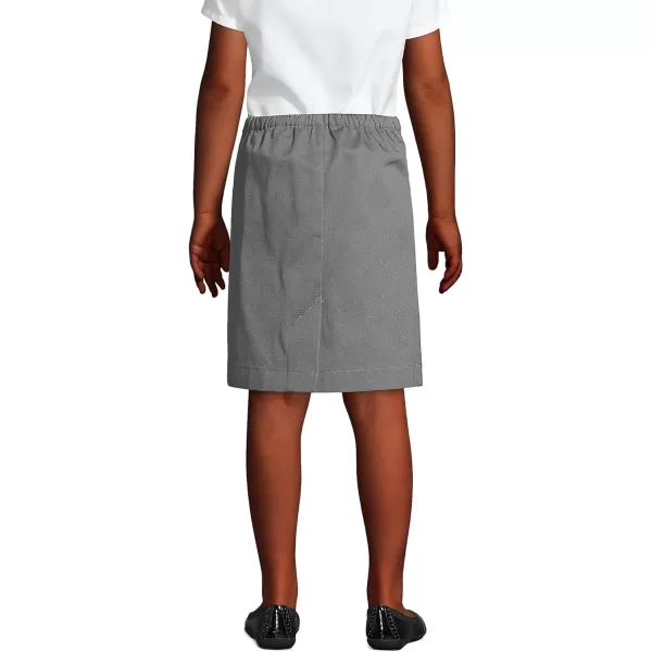 Lands End School Uniform Girls Blend Chino Skort Top of KneeArctic Gray