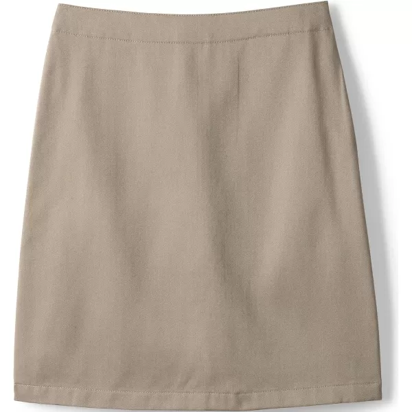 Lands End School Uniform Girls Blend Chino Skort Top of KneeKhaki