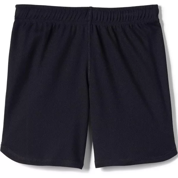 Lands End School Uniform Girls Mesh Gym ShortsBlack