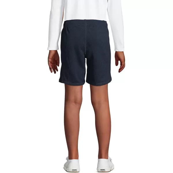 Lands End School Uniform Girls Mesh Gym ShortsClassic Navy