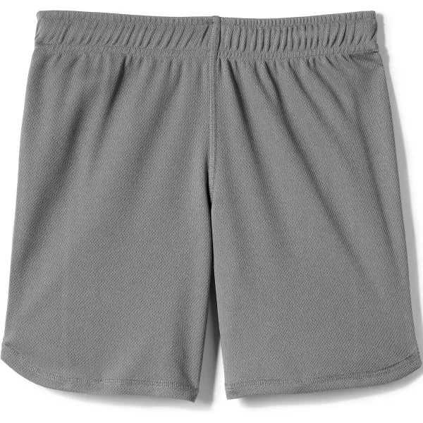 Lands End School Uniform Girls Mesh Gym ShortsStone Gray