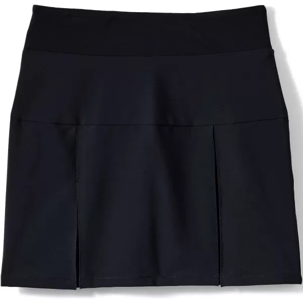 Lands End School Uniform Girls Performance Pleated Skort Above The KneeBlack