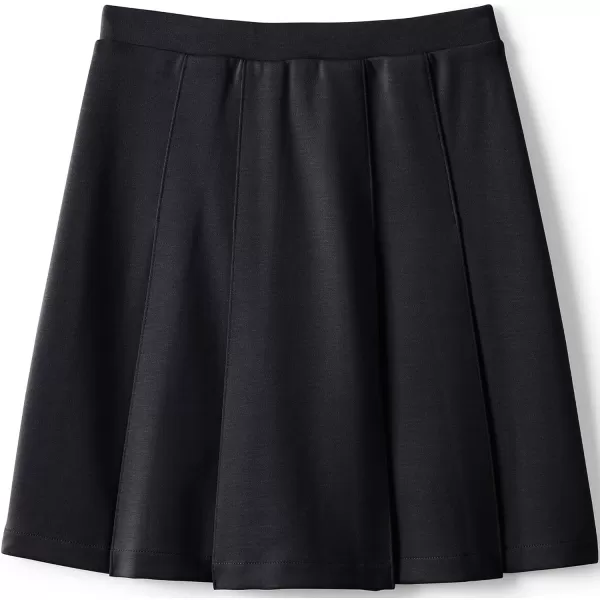 Lands End School Uniform Girls Ponte Pleat SkirtBlack