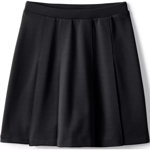 Lands End School Uniform Girls Ponte Pleat SkirtBlack