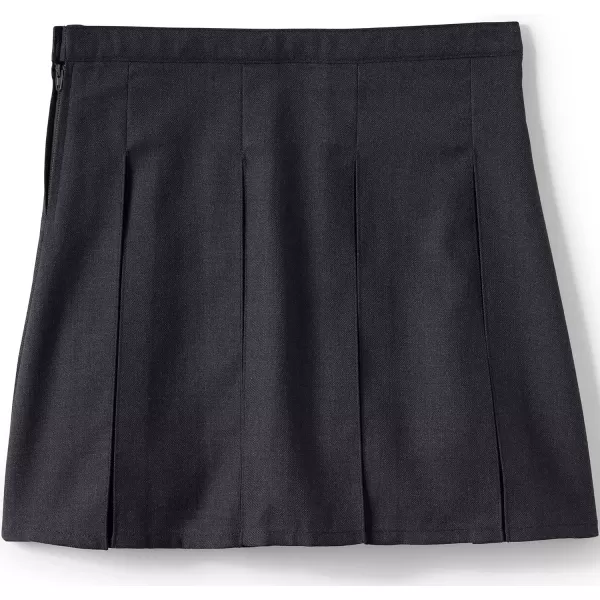 Lands End School Uniform Girls Solid Box Pleat Skirt Top of KneeBlack