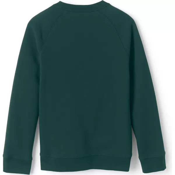 imageLands End School Uniform Kids Crew SweatshirtEvergreen