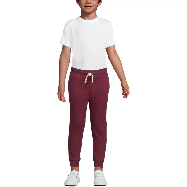 Lands End School Uniform Kids Jogger SweatpantsBurgundy