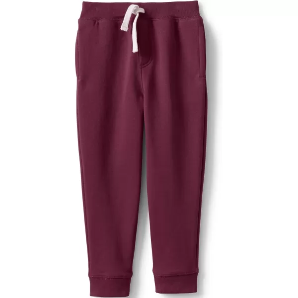 Lands End School Uniform Kids Jogger SweatpantsBurgundy