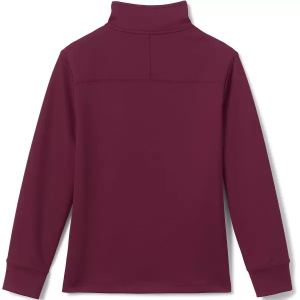 imageLands End School Uniform Kids Quarter Zip PulloverBurgundy