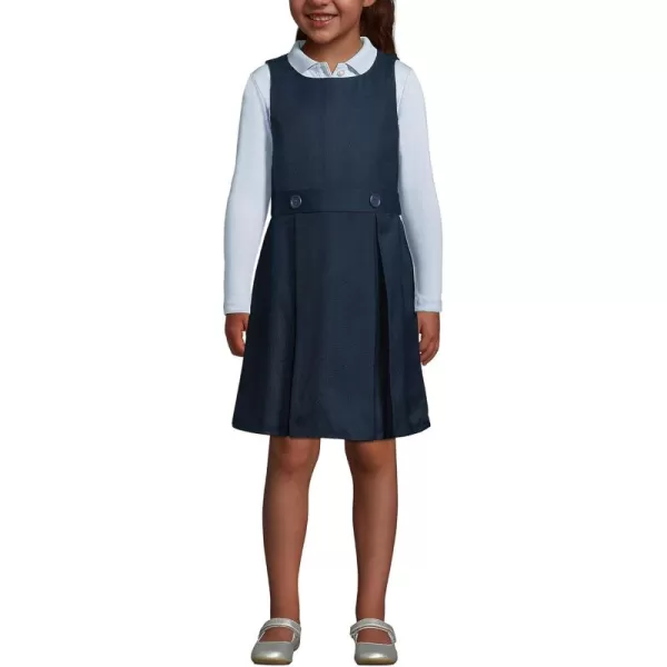 Lands End Girls Uniform Solid JumperClassic Navy