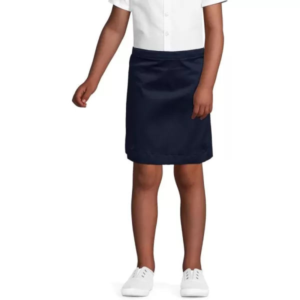 Lands End School Uniform Girls Blend Chino Skort Above KneeClassic Navy