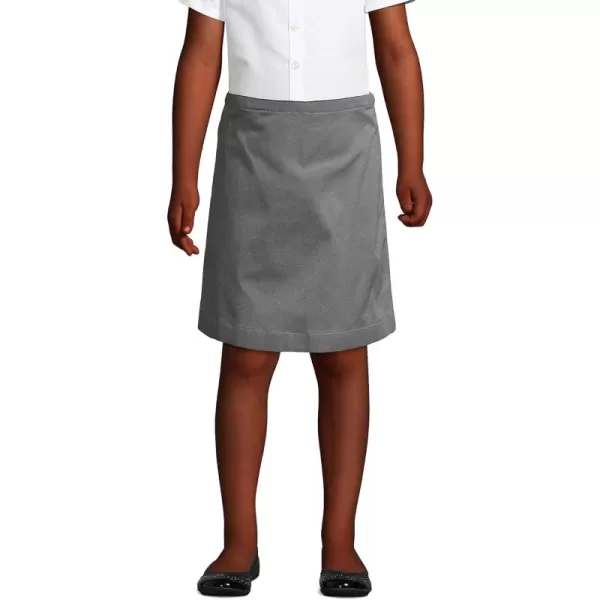 Lands End School Uniform Girls Blend Chino Skort Top of KneeArctic Gray