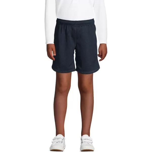 Lands End School Uniform Girls Mesh Gym ShortsClassic Navy