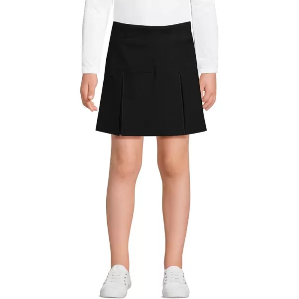 Lands End School Uniform Girls Performance Pleated Skort Above The KneeBlack