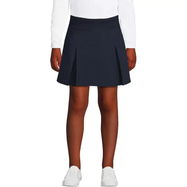 Lands End School Uniform Girls Performance Pleated Skort Above The KneeClassic Navy