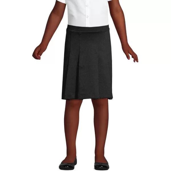 Lands End School Uniform Girls Ponte Pleat SkirtBlack